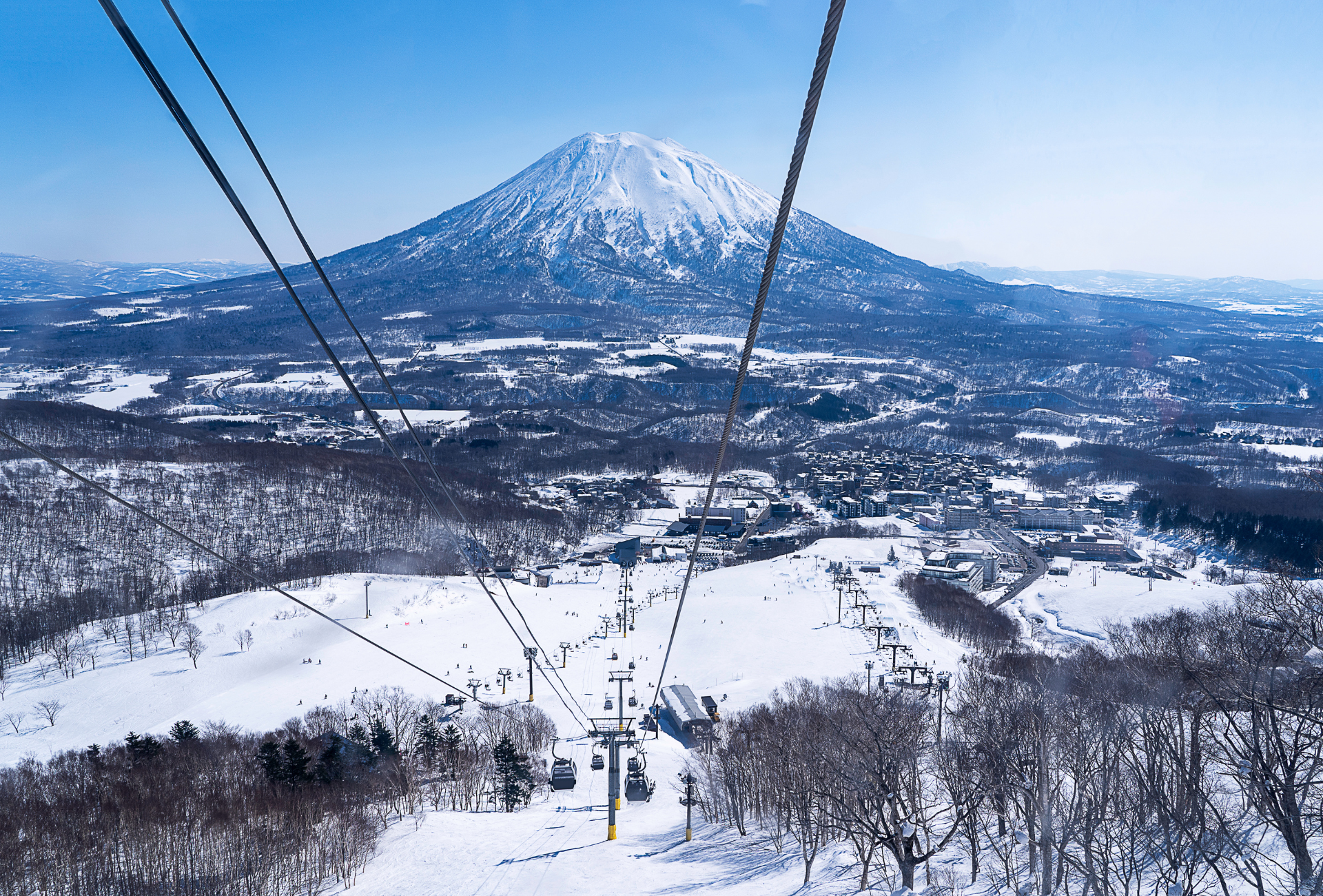 Vistas de una estación de ski en Niseko en Hokkaido