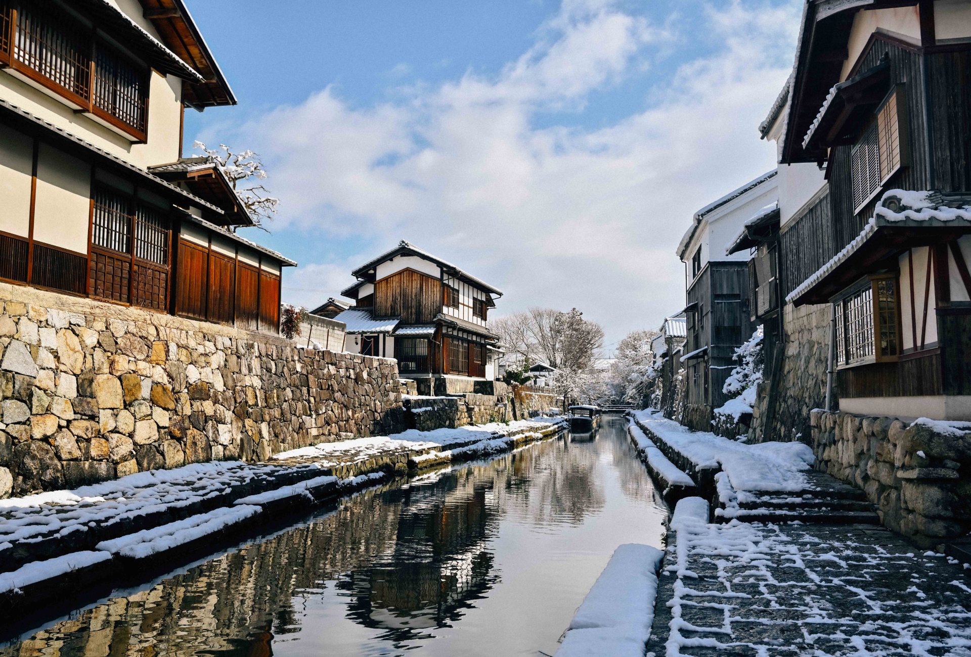 Ōmihachiman en invierno