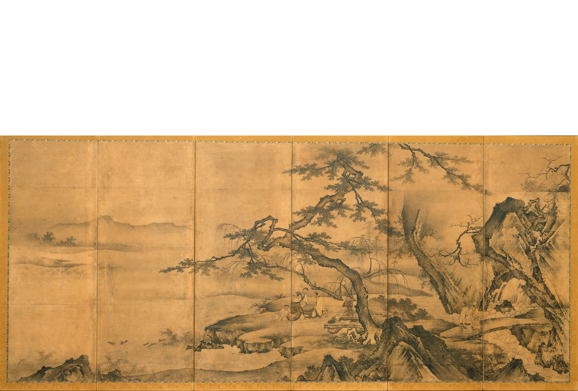 Kano Motonobu, Las Cuatro Artes (siglo XVI)