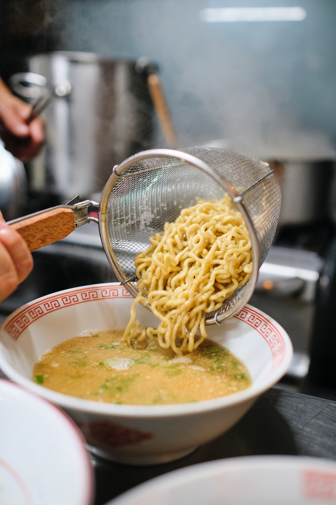 Fideos de un plato de ramen