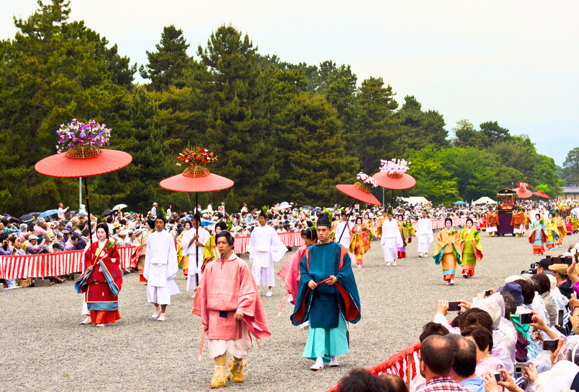 Un instante durante el Aoi Matsuri