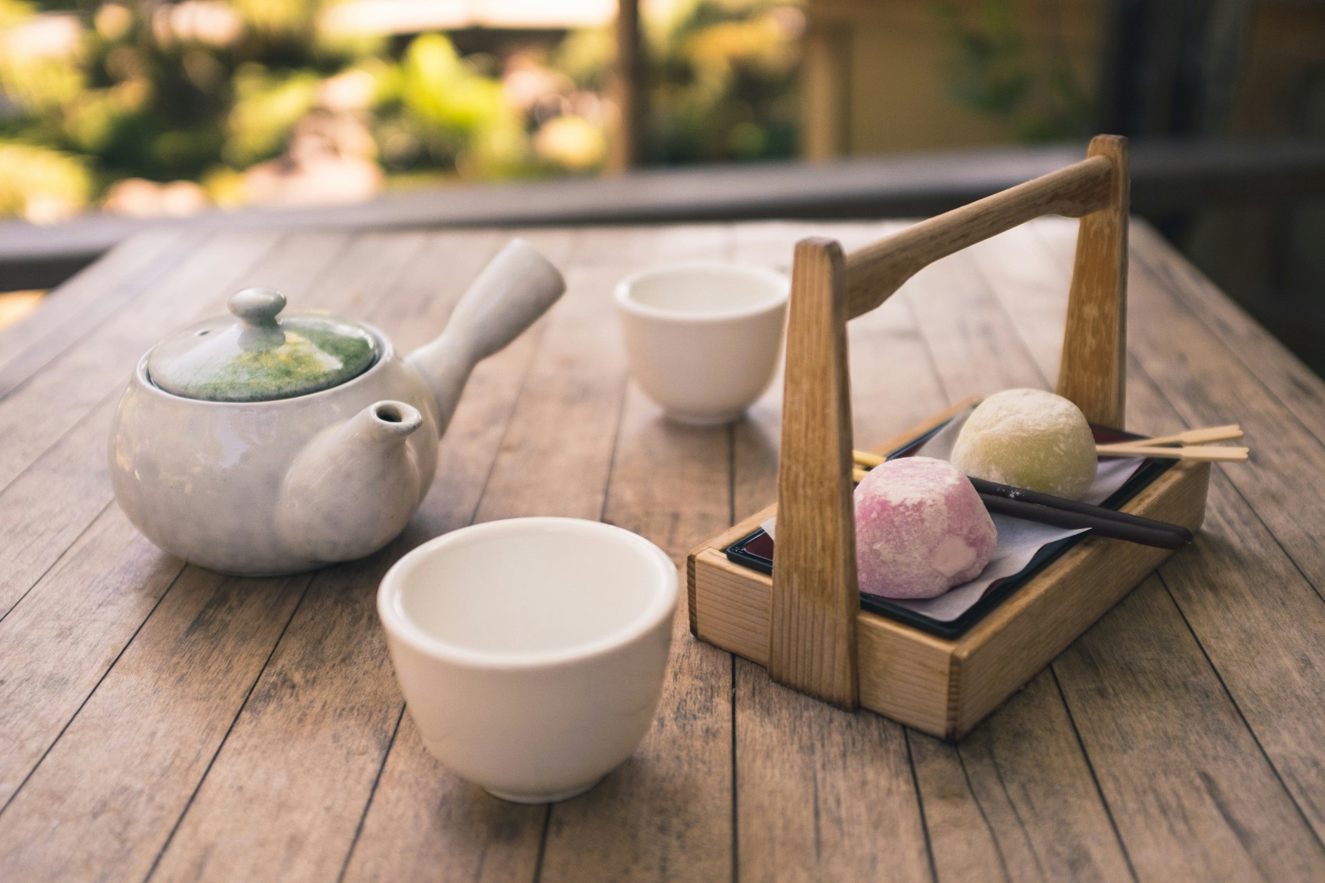 Degustación de mochi artesanal acompañado de té japonés