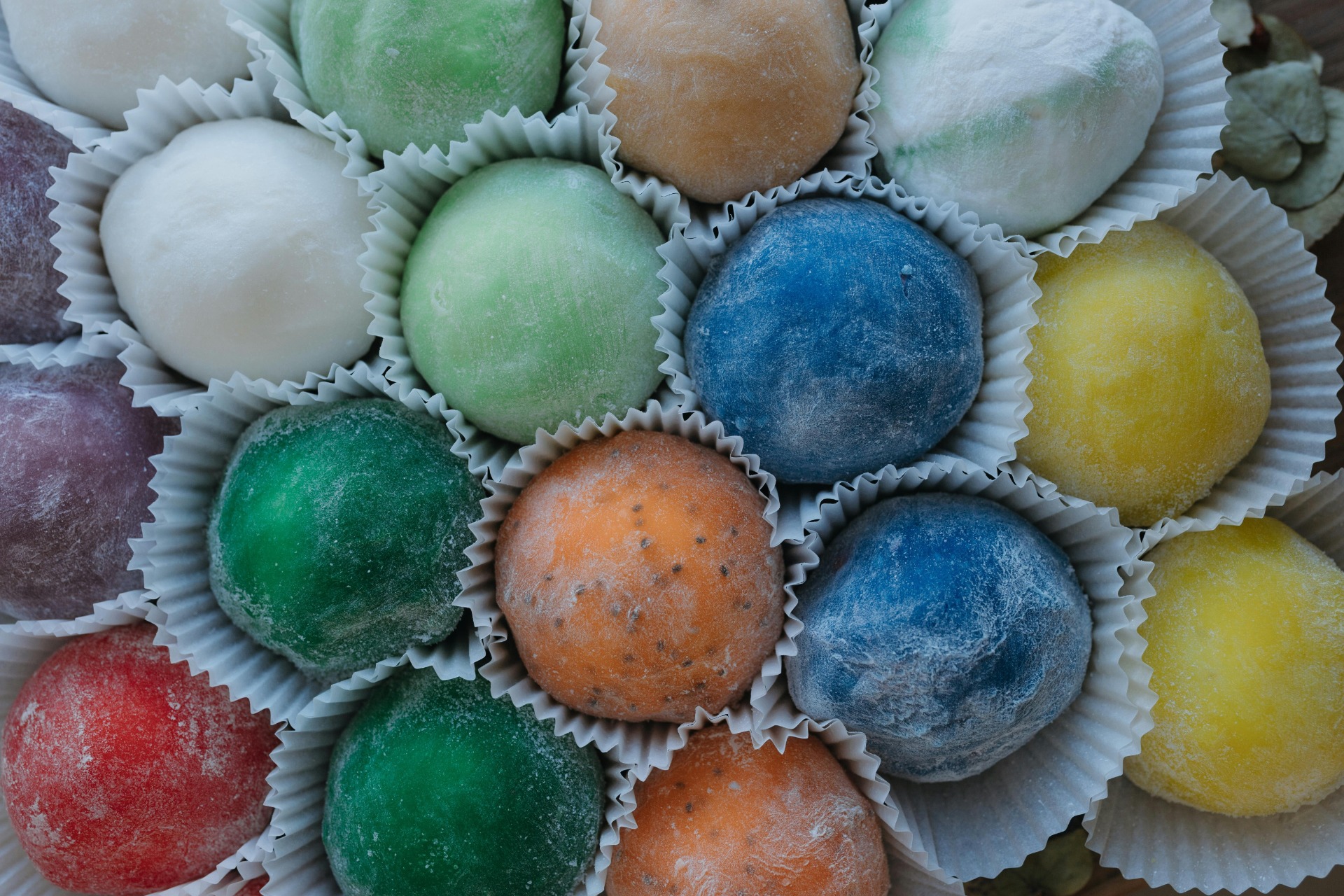 Variedad de mochi japonés tipo daifuku