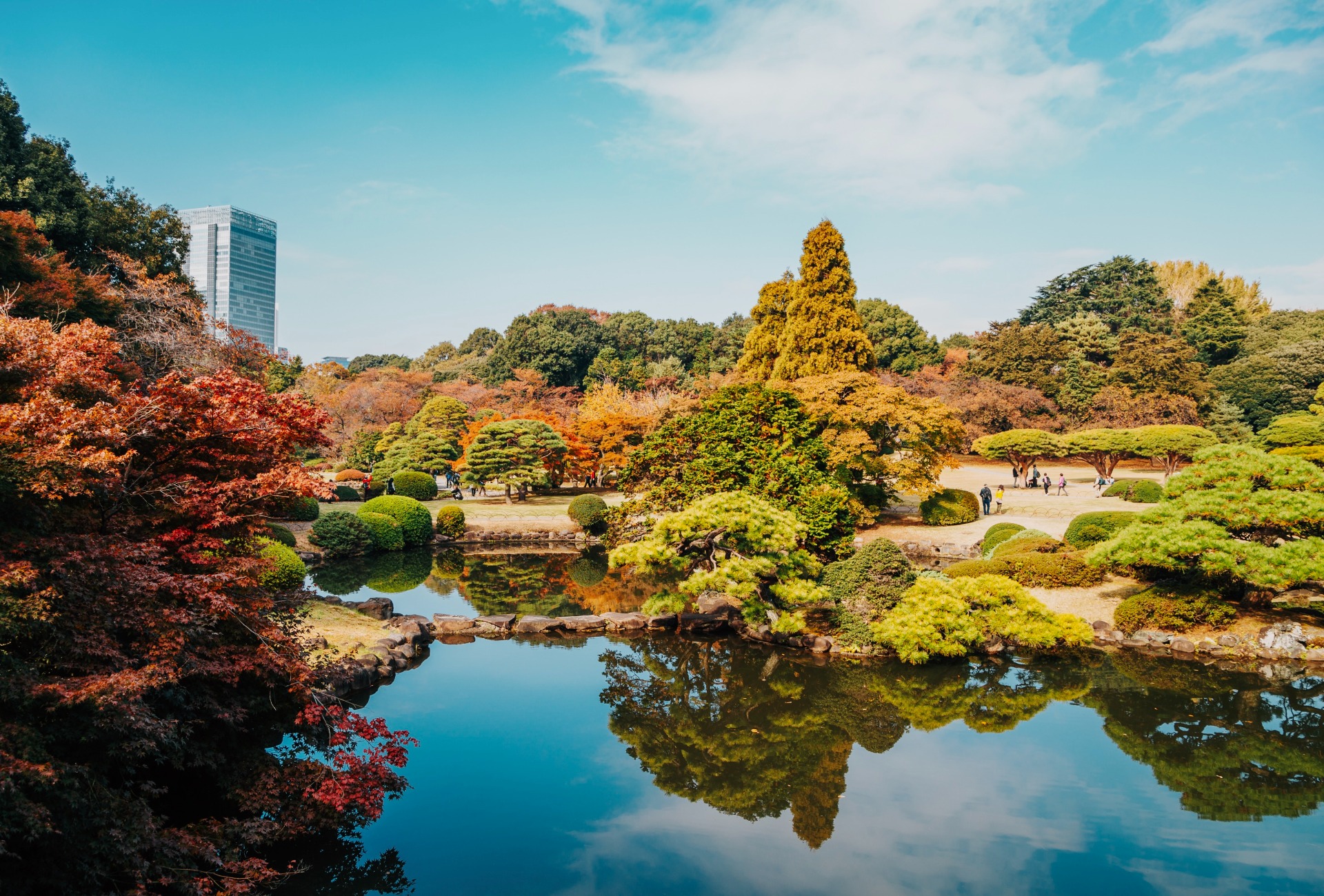 Vistas de Shinjuku Gyoen en Tokio