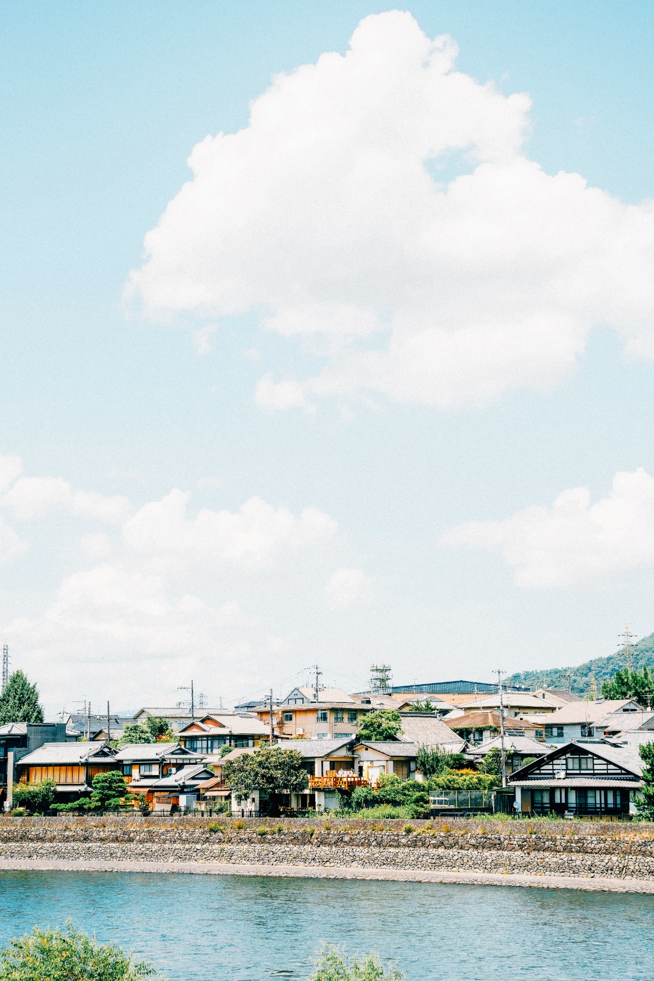 Vistas de Uji con el río