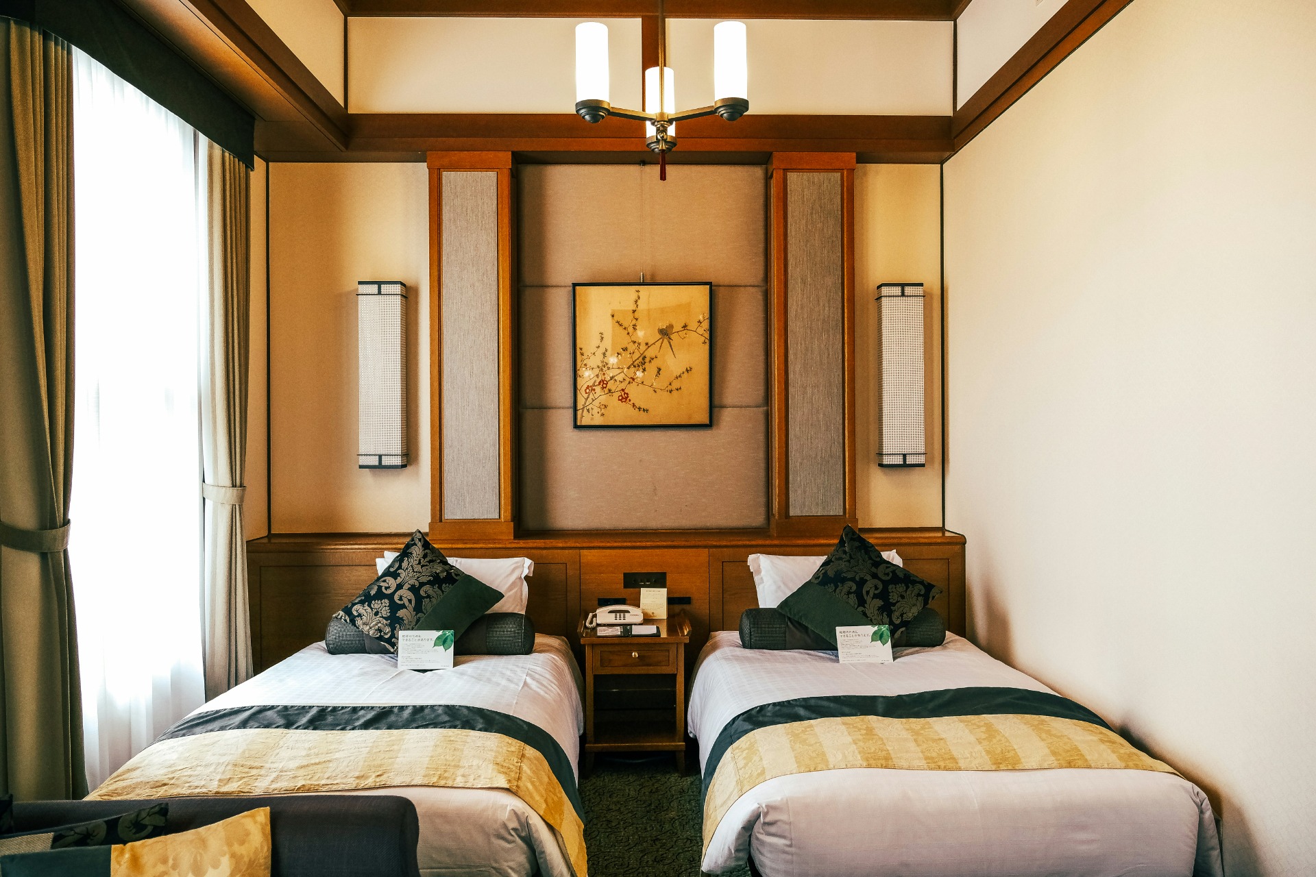 Habitación con camas twin en Japón
