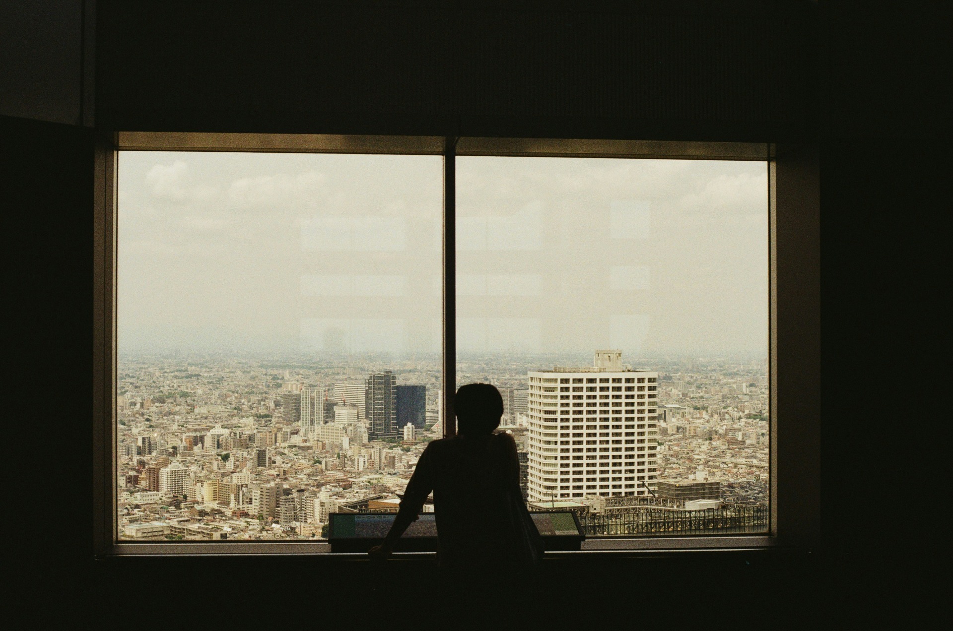 Interior de uno de los múltiples miradores en Tokio