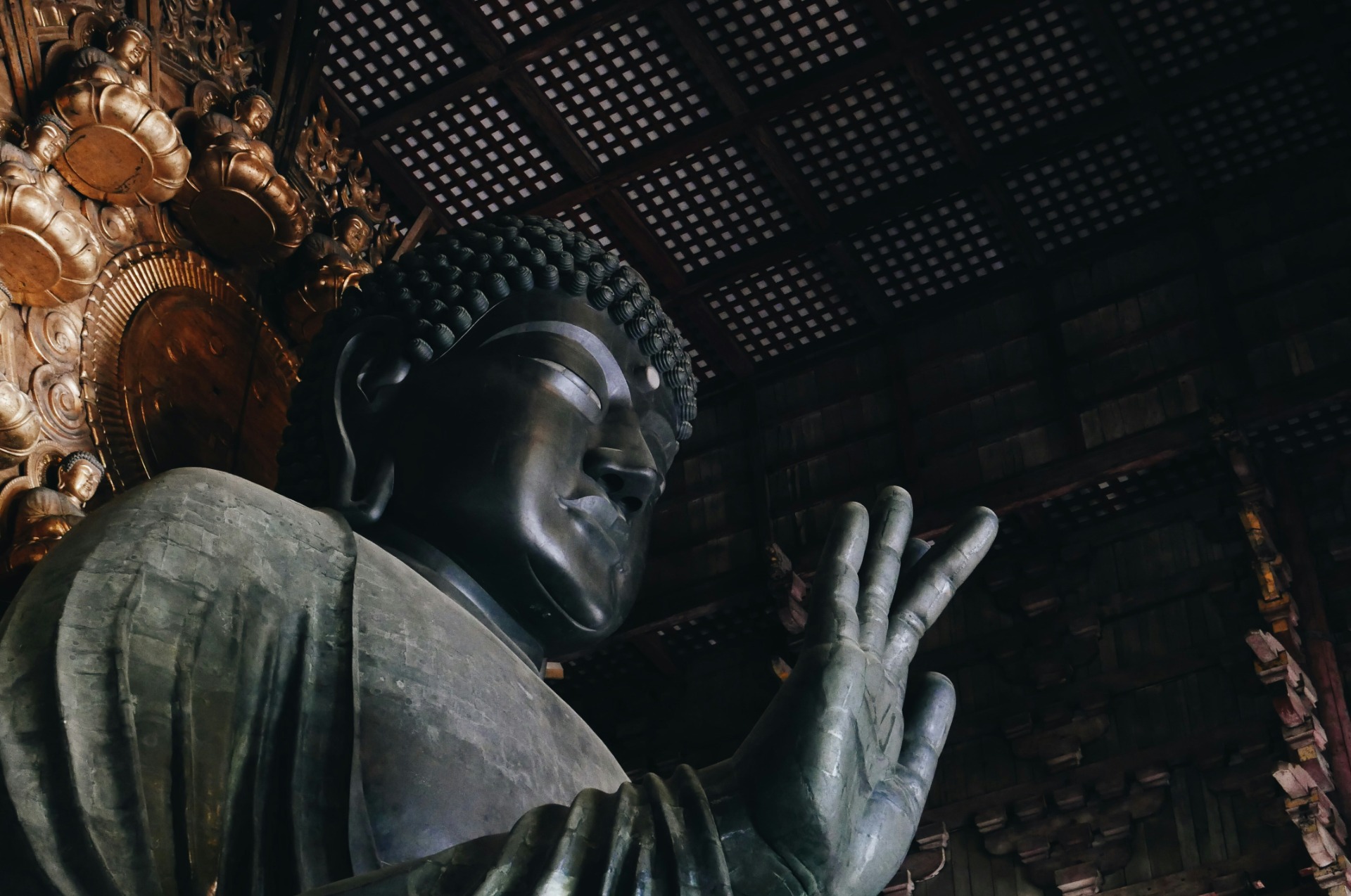 Detalle del Gran Buda de Nara