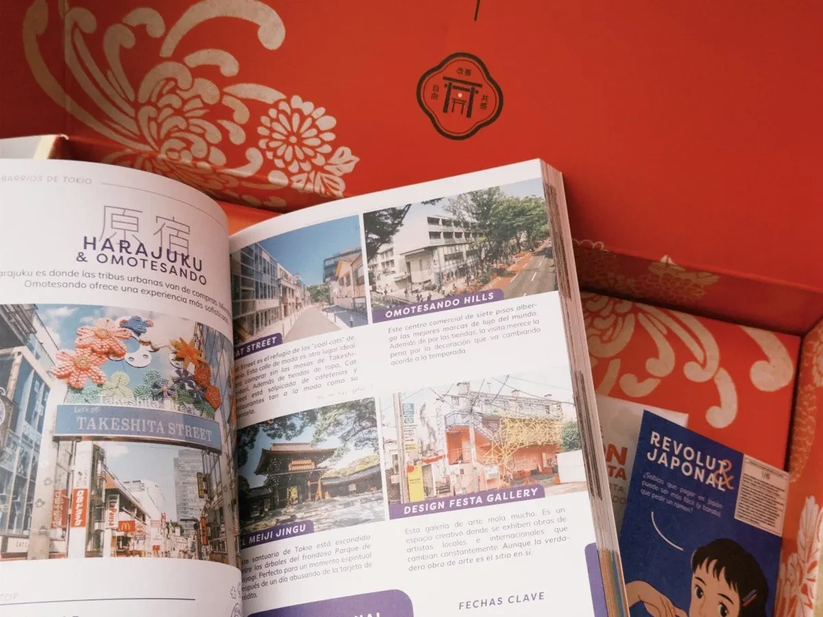 Kit Japonal abierto con la guía de Japón escrita por el equipo de Japonal